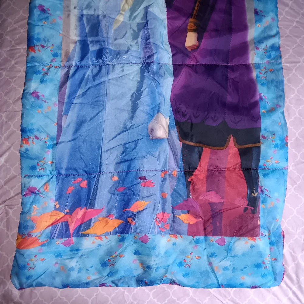Disney Frozen II Children's Elsa & Ana Design Sleeping Bag in Storage Bag